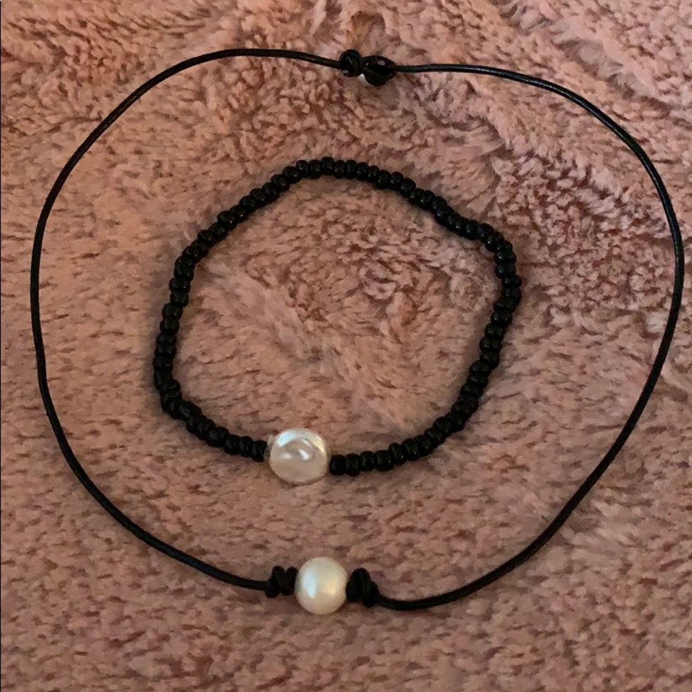 Fresh Water Pearl Necklace & Bracelet